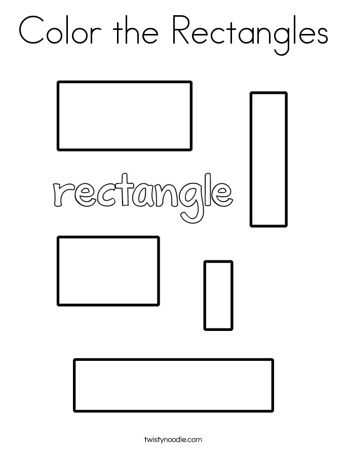 Best ideas about Rectangle Preschool Coloring Sheets
. Save or Pin Color the Rectangles Coloring Page Twisty Noodle Now.