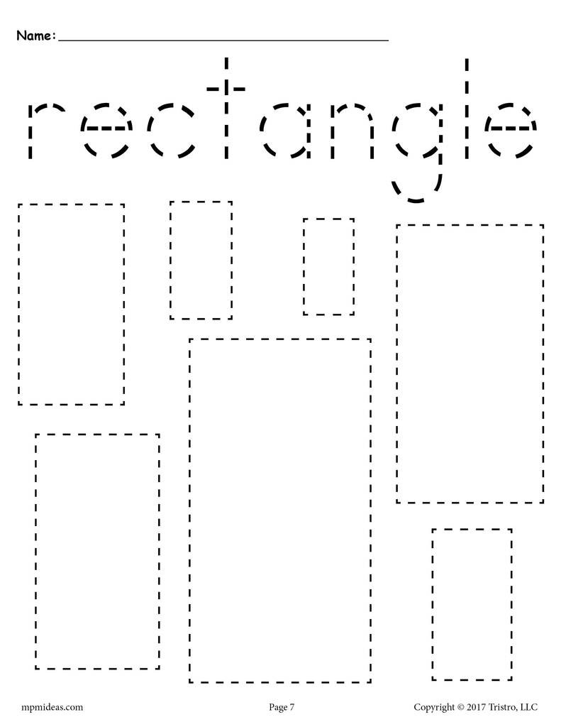 Best ideas about Rectangle Preschool Coloring Sheets
. Save or Pin FREE Rectangles Tracing Worksheet Tracing Shapes Now.
