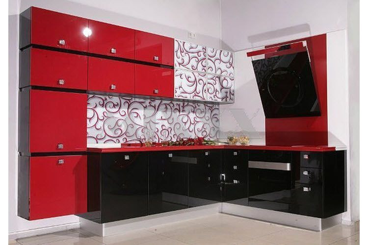 Best ideas about Red And Black Kitchen Decor
. Save or Pin Best 55 modular Red Kitchen Designs cabinets walls Now.