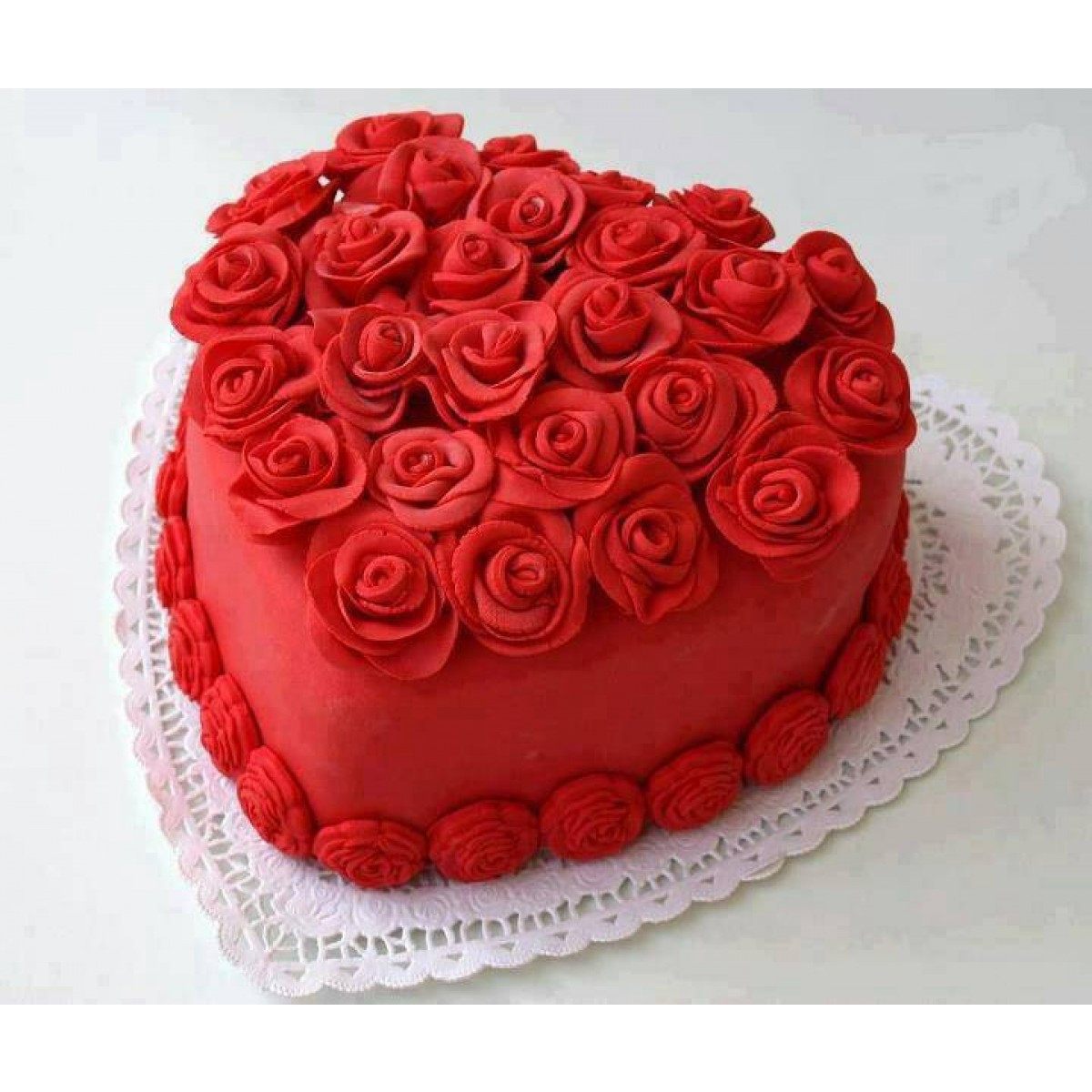 Best ideas about Red Birthday Cake
. Save or Pin Red velvet Heart shape premium quality 1 kg cake with red Now.