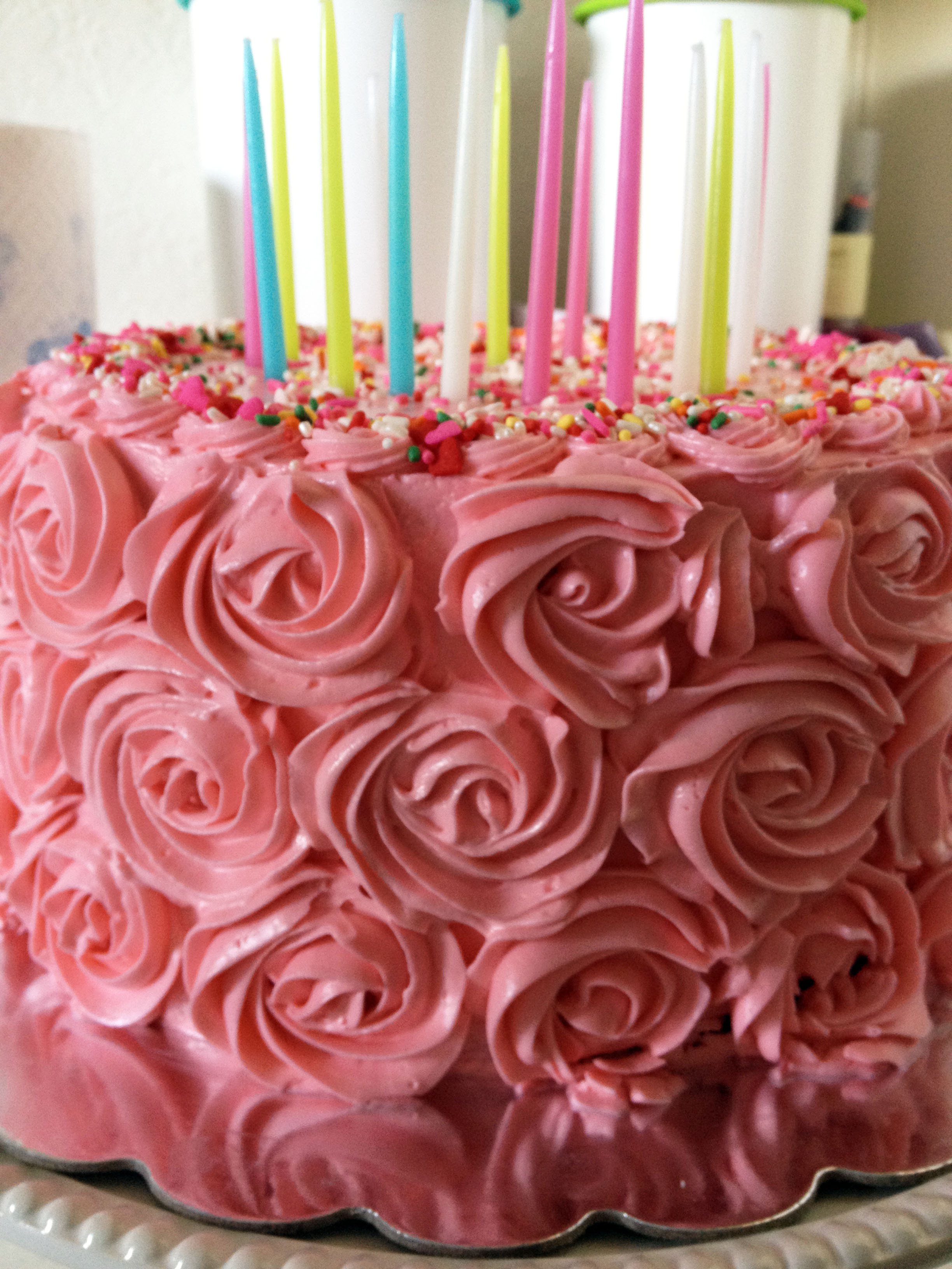 Best ideas about Red Birthday Cake
. Save or Pin Sky High Red Velvet Rosette Birthday Cake – Jillian Cupcake Now.