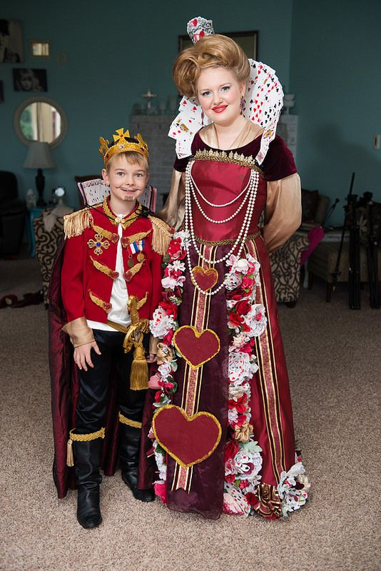 Best ideas about Red Queen Costume DIY
. Save or Pin DIY King & Queen of Hearts costumes made from thrift store Now.