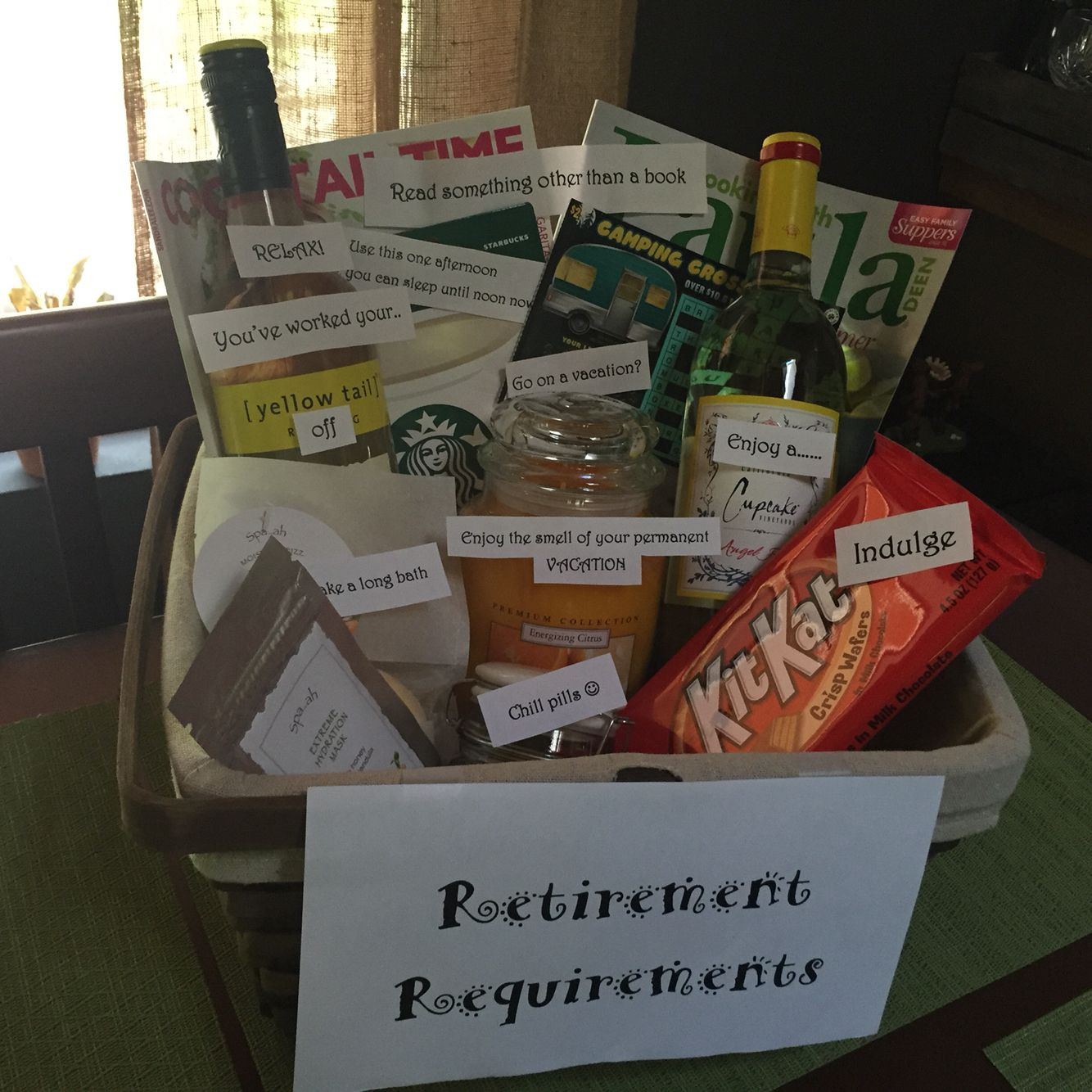 Best ideas about Retirement Gift Basket Ideas
. Save or Pin Retirement requirements t basket Now.