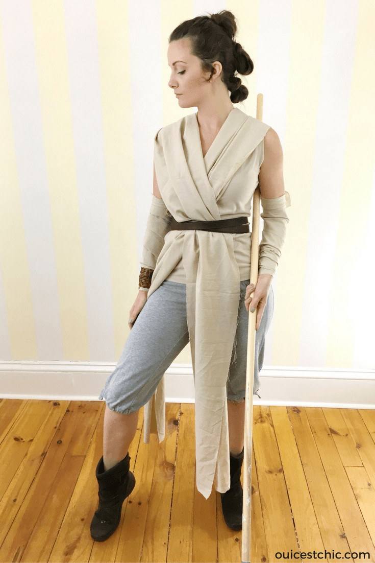 Best ideas about Rey Costume Star Wars DIY
. Save or Pin DIY Rey Halloween Costume Star Wars & Hair Tutorial Now.