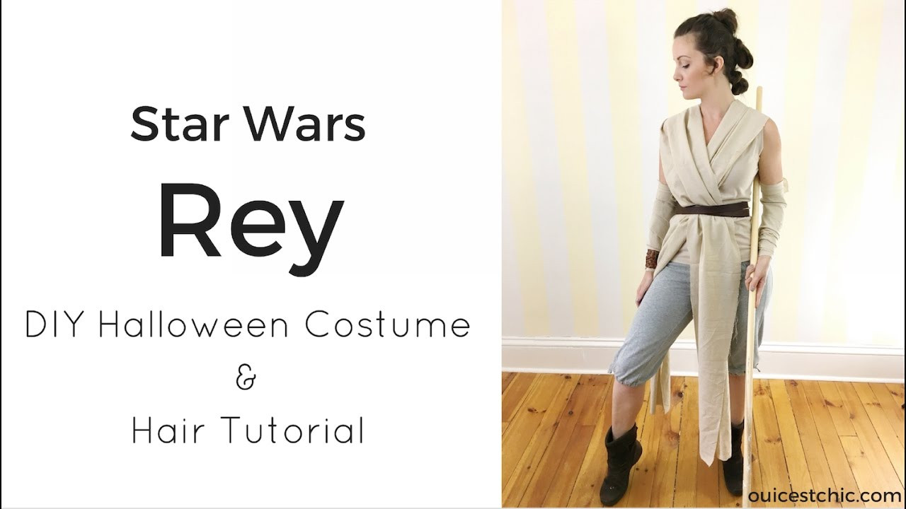 Best ideas about Rey Halloween Costume DIY
. Save or Pin DIY Rey Halloween Costume Star Wars and Hair Tutorial Now.