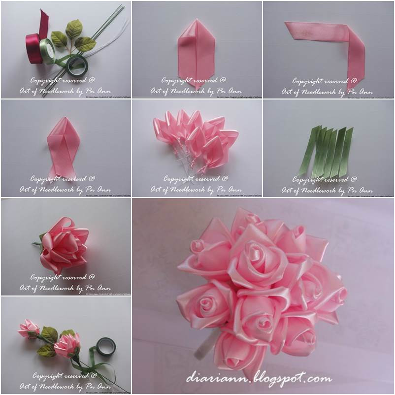 Best ideas about Ribbon Roses DIY
. Save or Pin How to DIY Beautiful Satin Ribbon Rose Now.