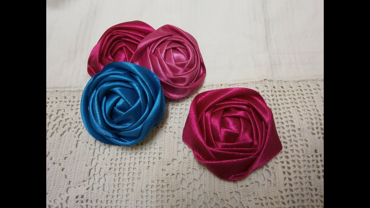 Best ideas about Ribbon Roses DIY
. Save or Pin DIY ribbon rose tutorial How to fabric flowers easy Now.