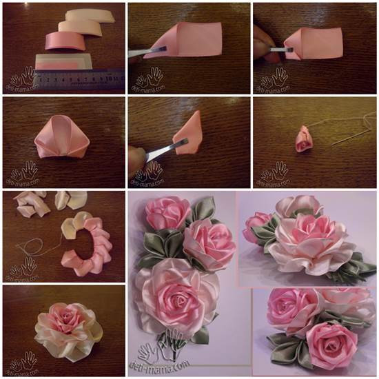 Best ideas about Ribbon Roses DIY
. Save or Pin DIY Beautiful Satin Ribbon Rosette Now.