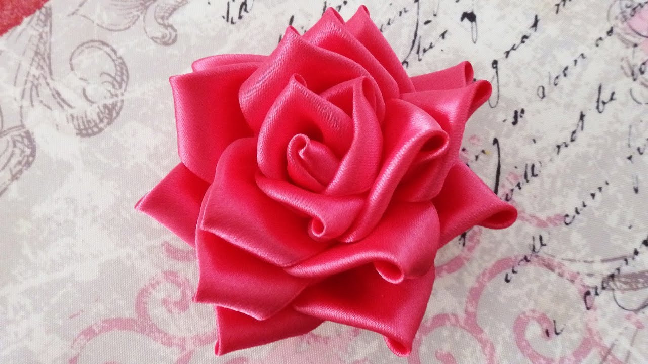Best ideas about Ribbon Roses DIY
. Save or Pin DIY Satin ribbon rose satin ribbon flower tutorial how to Now.