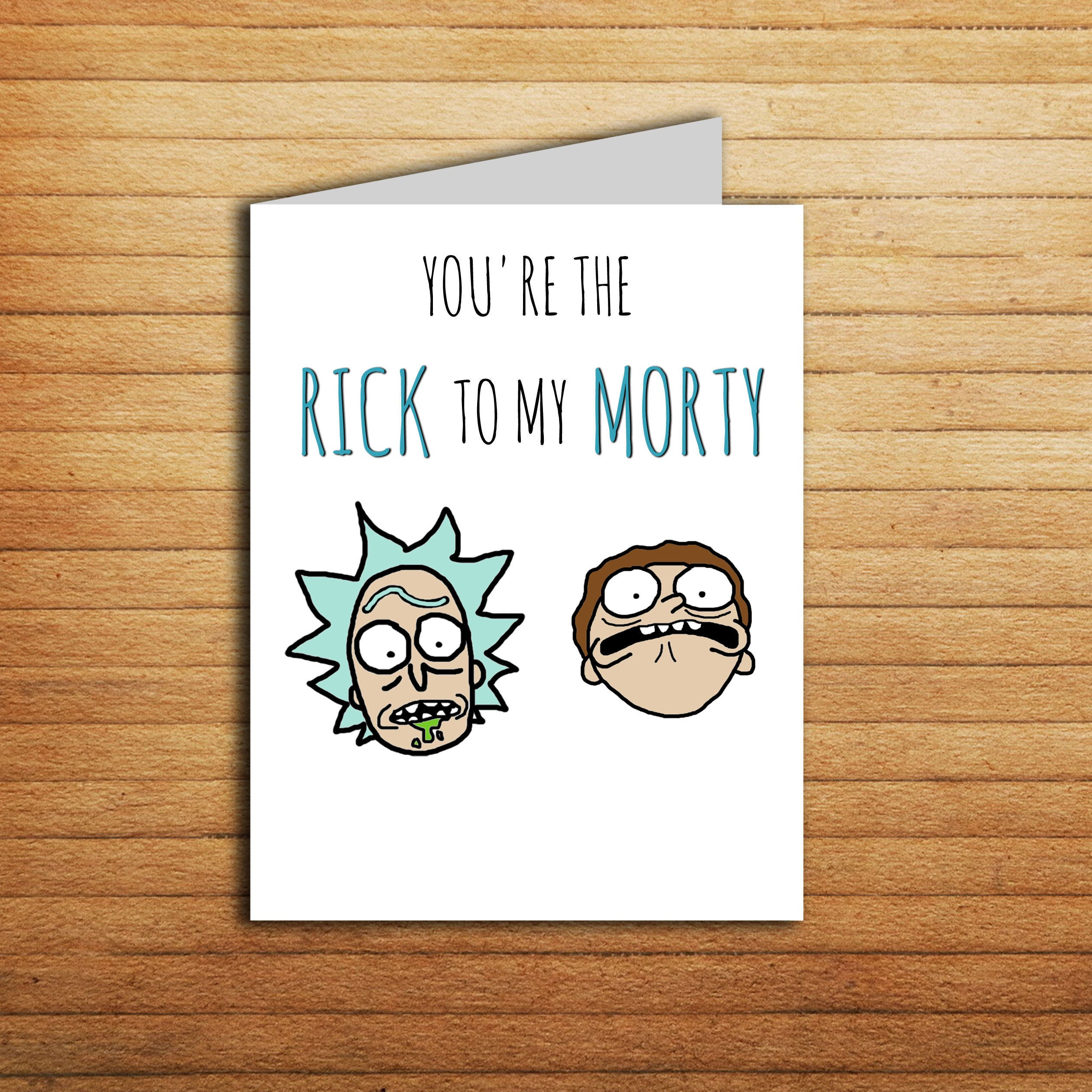 Best ideas about Rick And Morty Birthday Card
. Save or Pin Rick and Morty Card Youre the Rick to my Morty Valentines day Now.