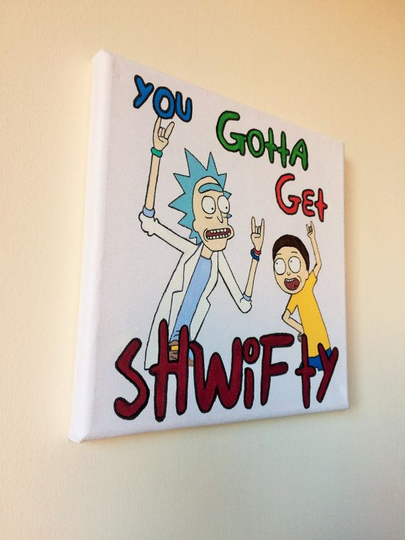 Best ideas about Rick And Morty Gift Ideas
. Save or Pin Hand painted Rick and Morty canvas painting gotta Now.