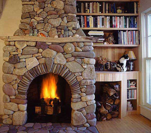 Best ideas about River Rock Fireplace
. Save or Pin 35 Amazing Ideas Adding River Rocks To Your Home Design Now.