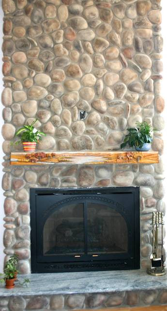 Best ideas about River Rock Fireplace
. Save or Pin River Rock Stone Fireplace North Star Stone Now.