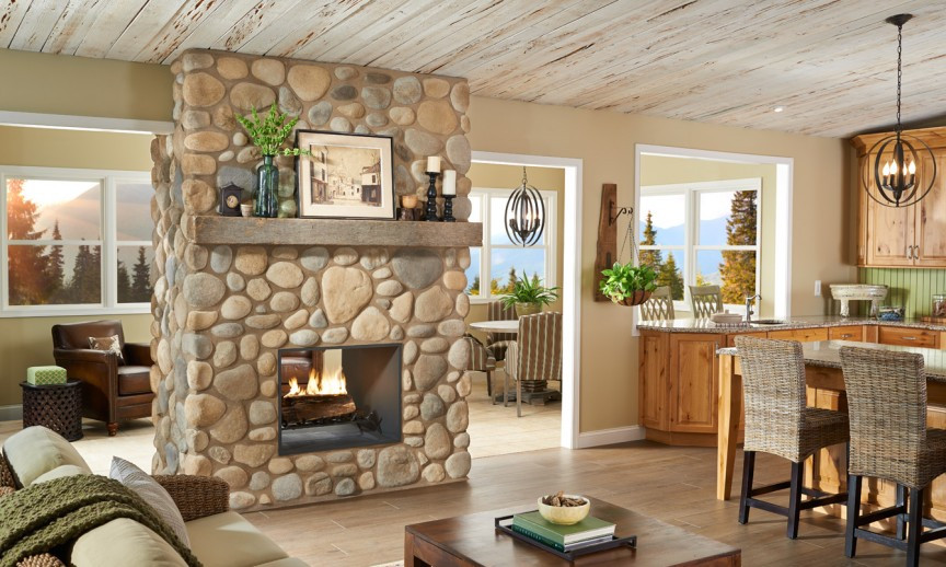 Best ideas about River Rock Fireplace
. Save or Pin River Rock Eldorado Stone Now.
