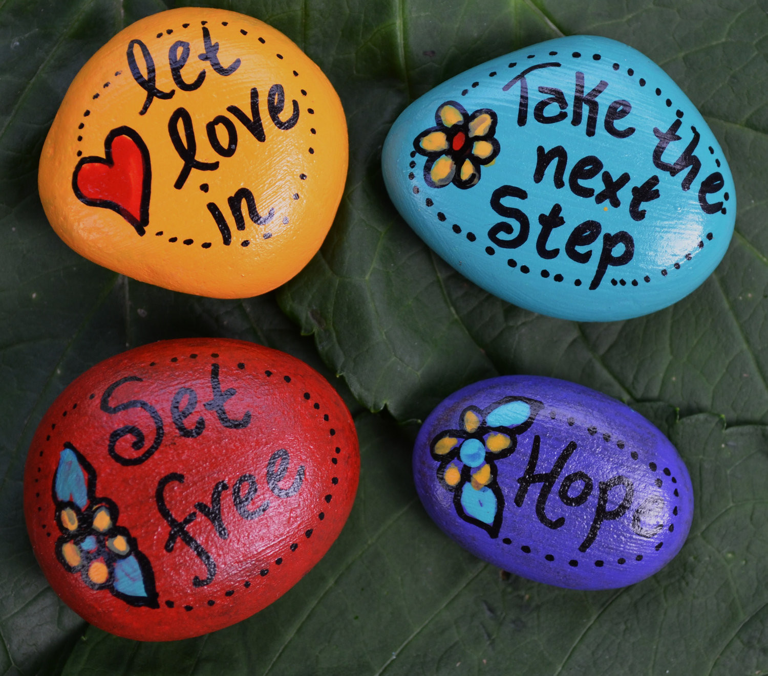 Best ideas about Rock Painting Ideas Inspiration
. Save or Pin SOUL STONES Love Hope Set Free handpainted inspirational word Now.