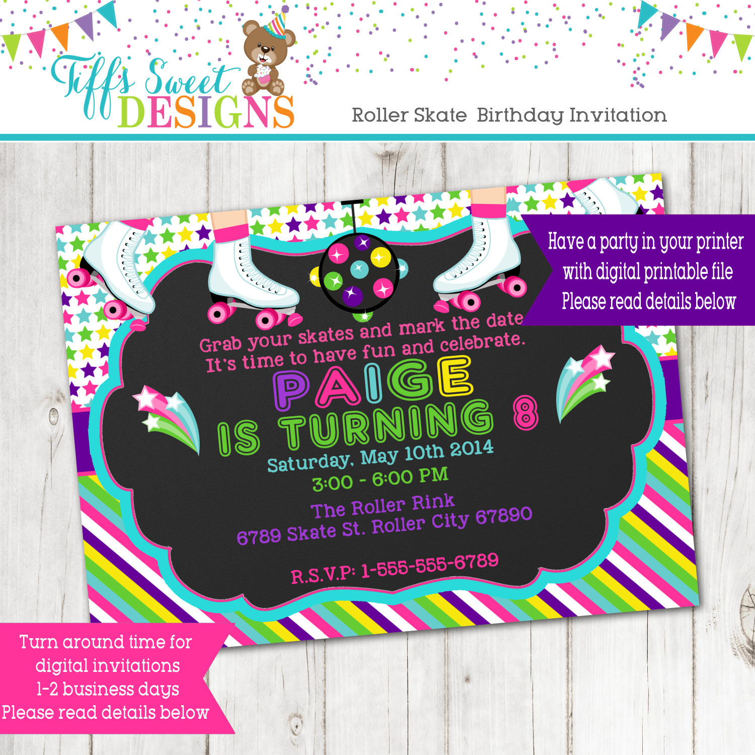 Best ideas about Roller Skating Birthday Invitations
. Save or Pin Roller Skate Party Roller Skate Invitation Roller Skate Now.