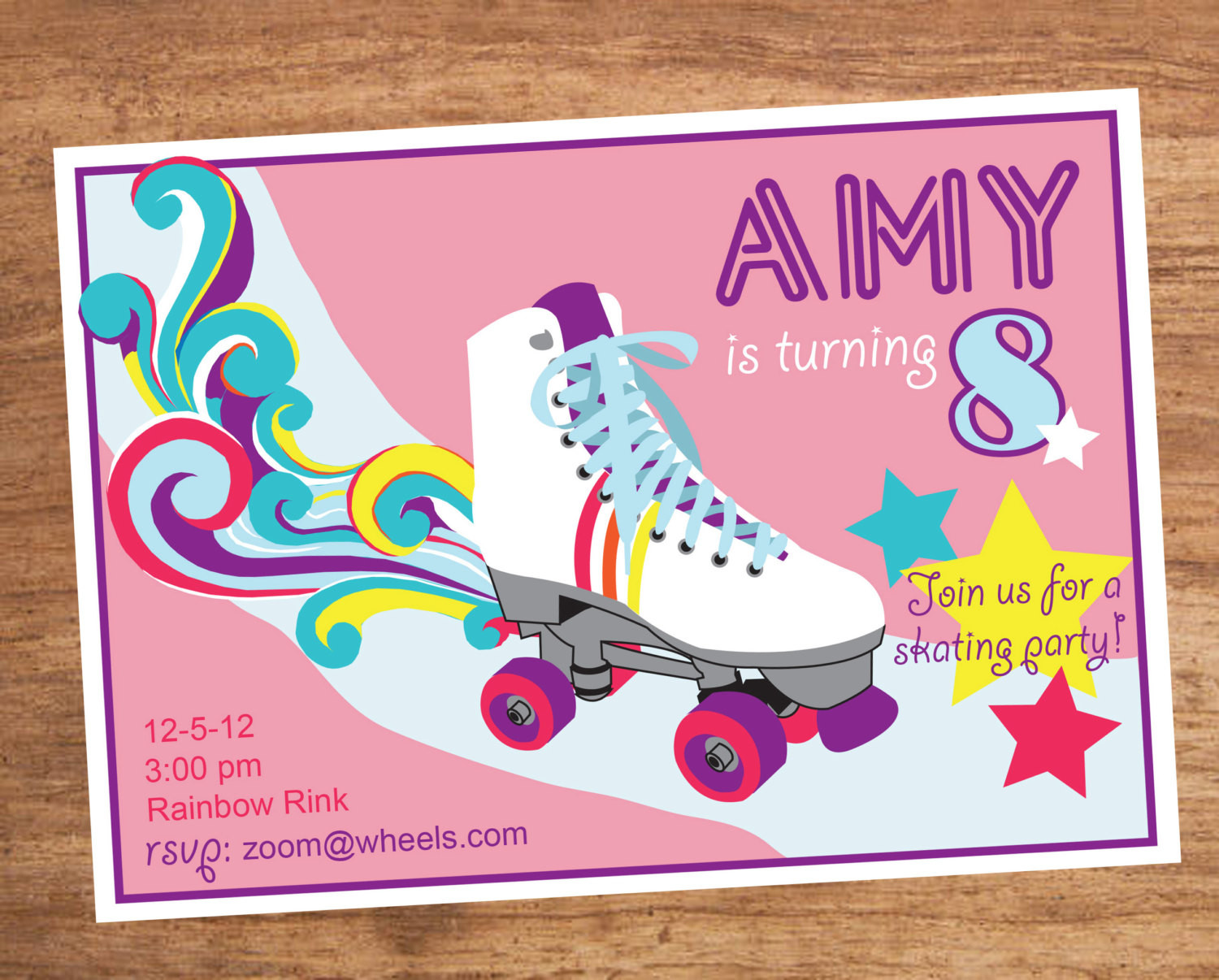 Best ideas about Roller Skating Birthday Invitations
. Save or Pin Roller Skating Party Invitation Now.