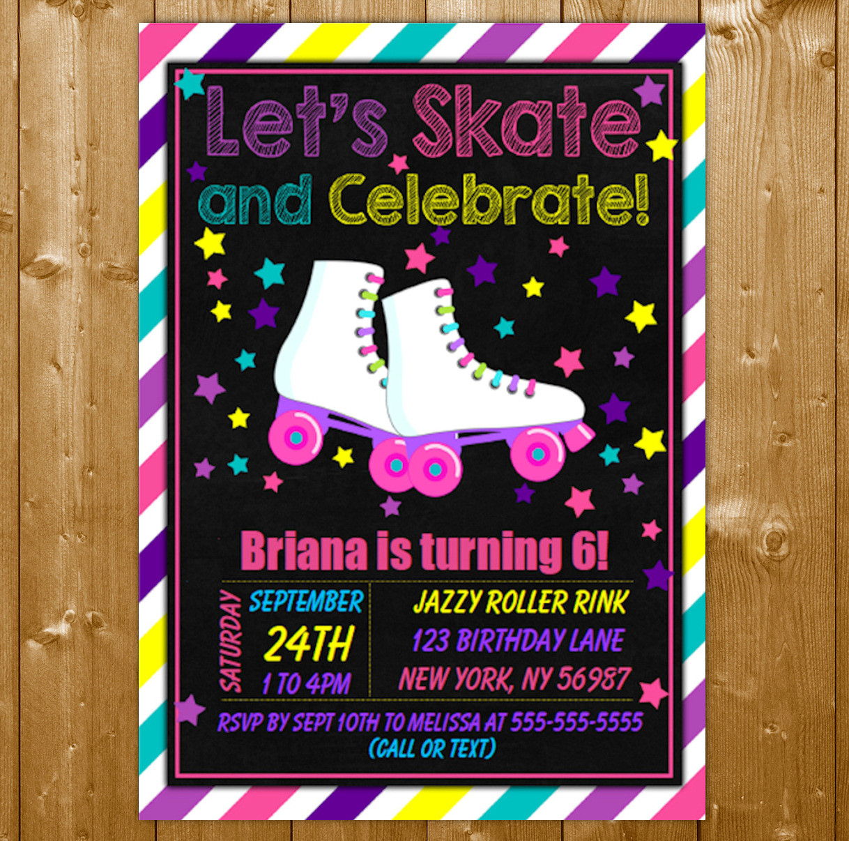 Best ideas about Roller Skating Birthday Party
. Save or Pin Roller Skating Party Invitation Printable Digital Download Now.