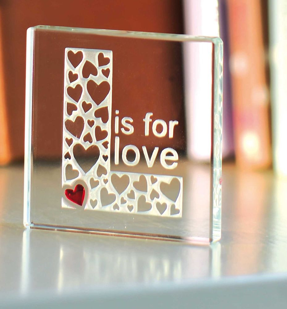 Best ideas about Romantic Gift Ideas For Her
. Save or Pin Spaceform L Is For Love Glass Token Romantic Love Gift Now.