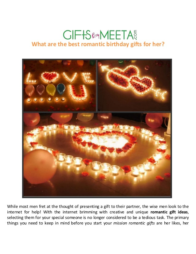 Best ideas about Romantic Gift Ideas For Her
. Save or Pin Best Romantic Birthday Gifts for Her Now.