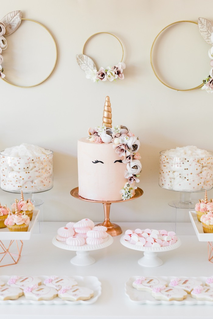Best ideas about Rose Gold Birthday Decorations
. Save or Pin Kara s Party Ideas Rose Gold & Blush Pink Unicorn Party Now.