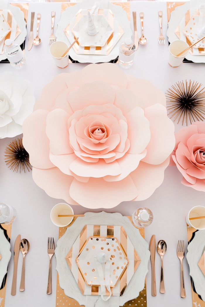 Best ideas about Rose Gold Birthday Decorations
. Save or Pin Kara s Party Ideas Rose Gold & Blush Pink Unicorn Party Now.