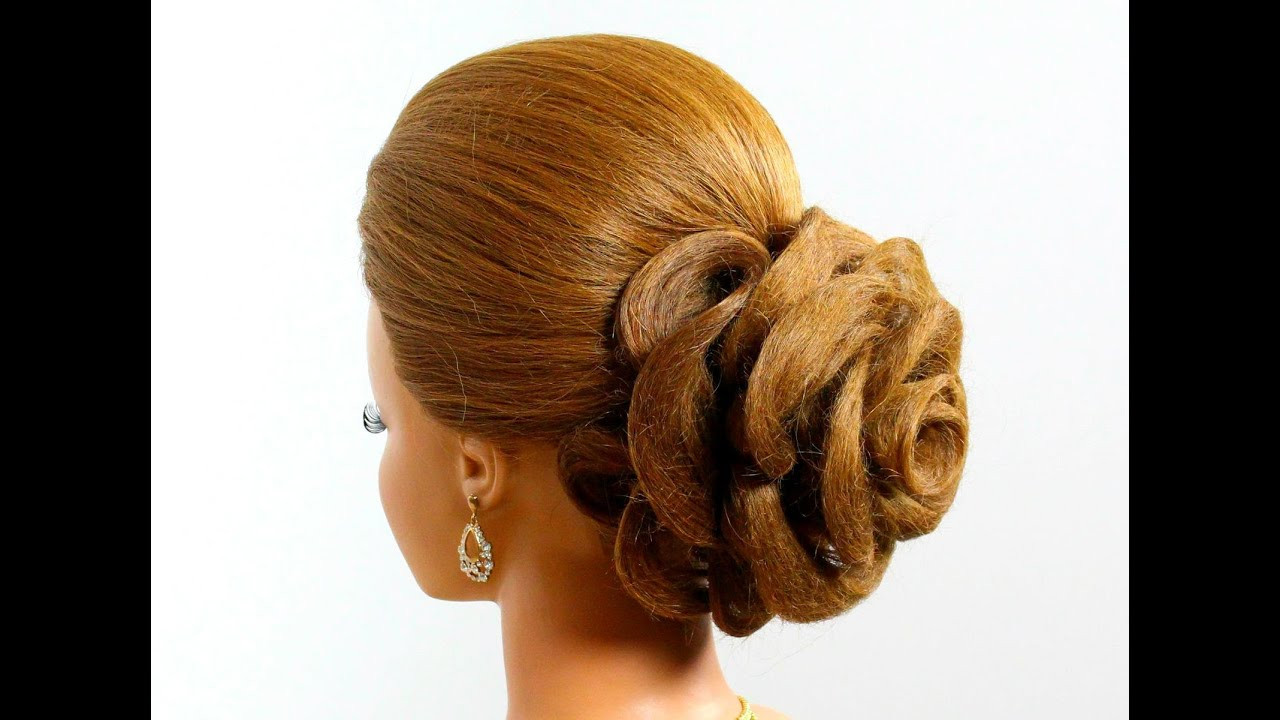 Best ideas about Roses Hairstyles
. Save or Pin Wedding hairstyle for long hair tutorial Hair made rose Now.