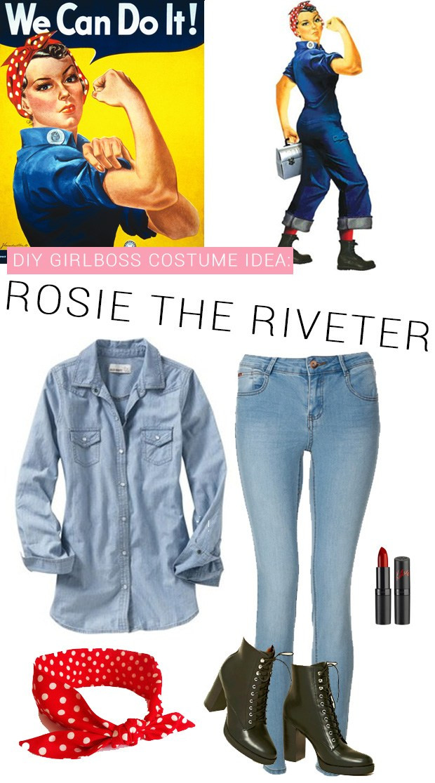 Best ideas about Rosie The Riveter Costume DIY
. Save or Pin 10 DIY Girl Power Halloween Costumes Now.