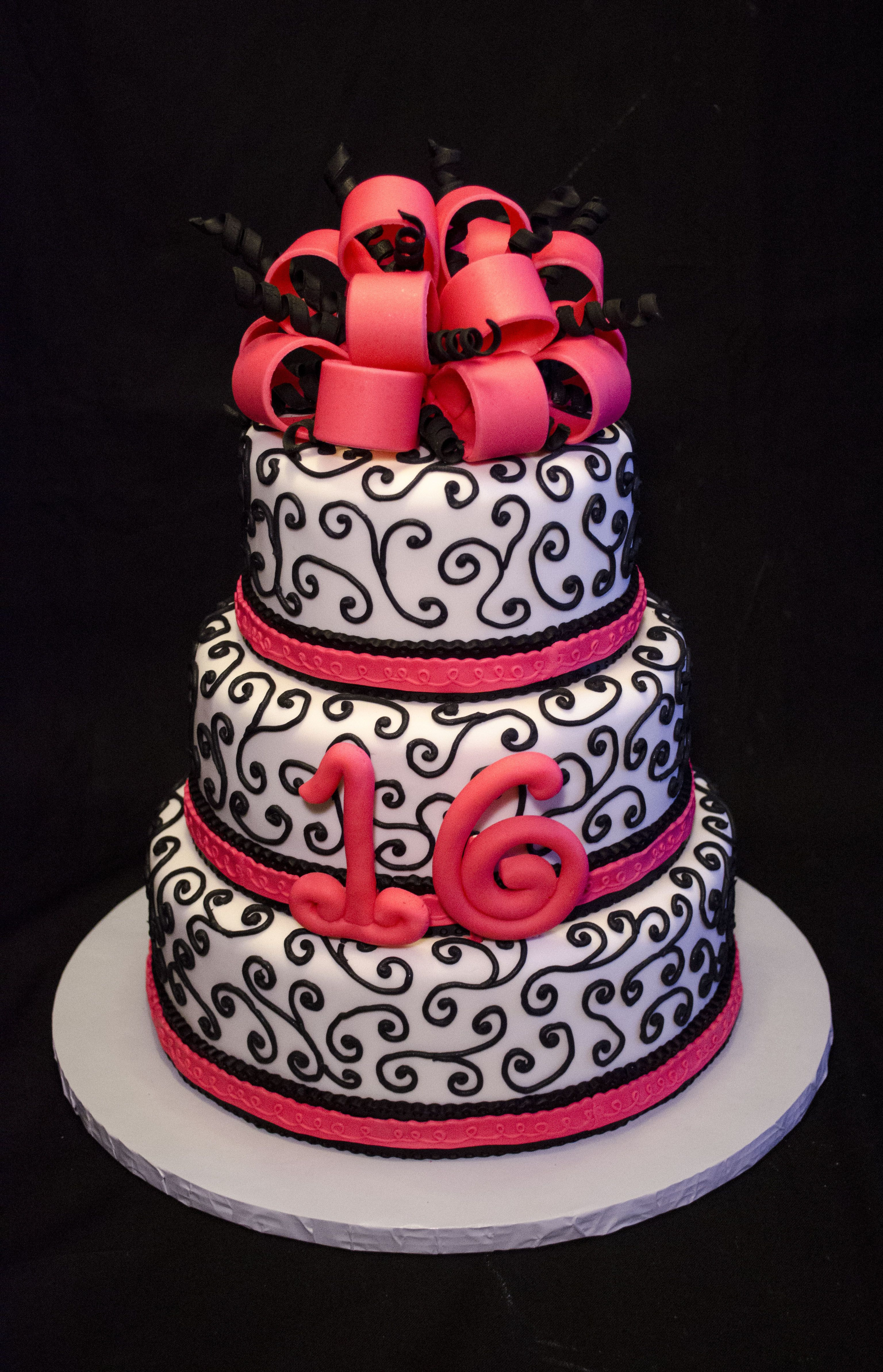 Best ideas about Round Birthday Cake
. Save or Pin 6 8 10 inch round cakes covered in fondant and Now.