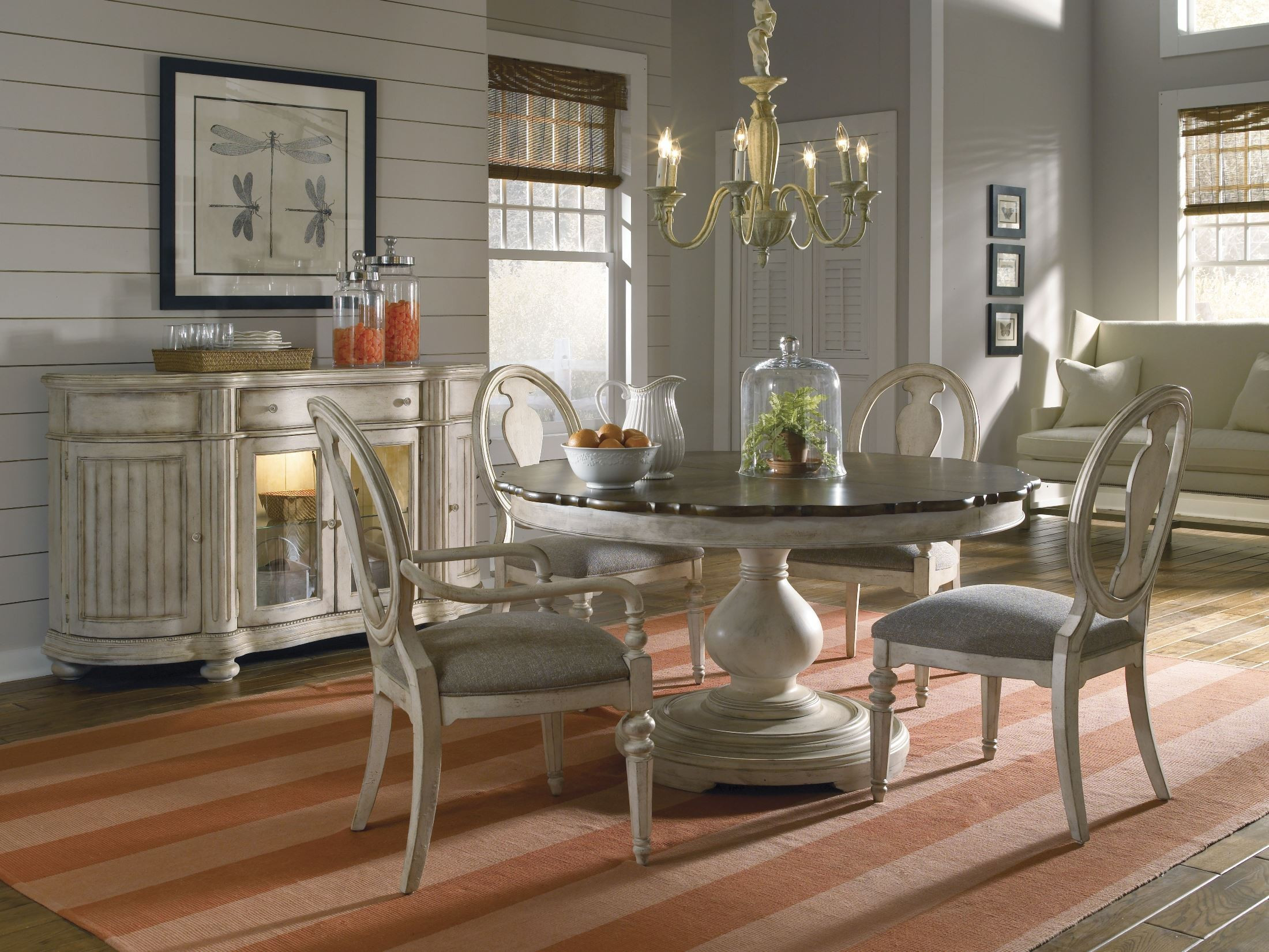 Best ideas about Round Dining Room Tables
. Save or Pin Belmar Antique Linen Round Dining Room Set from ART Now.