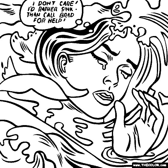 Best ideas about Roy Lichtenstein Coloring Sheets For Kids
. Save or Pin Roy Lichtenstein Drowning Girl Now.
