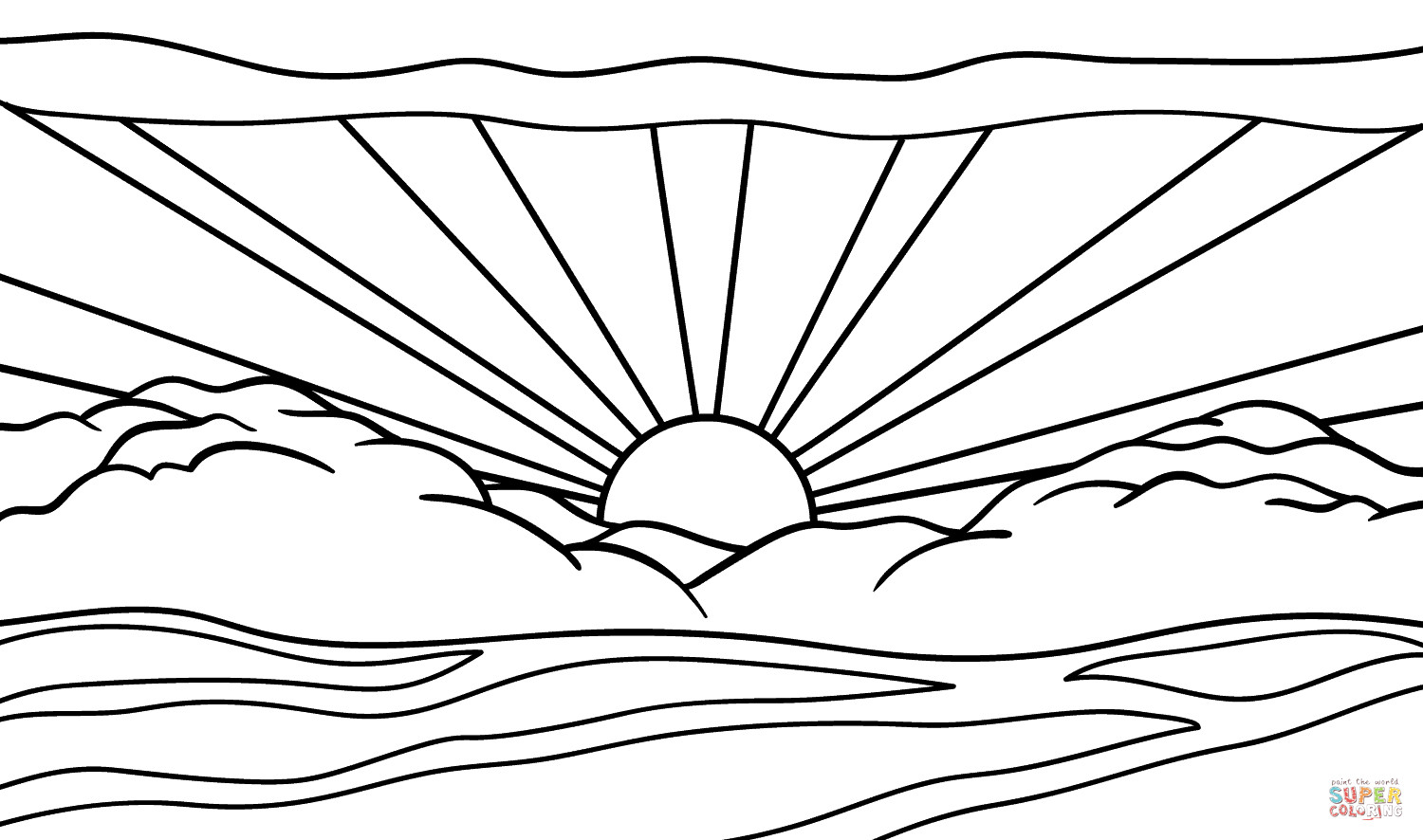 Best ideas about Roy Lichtenstein Coloring Sheets For Kids
. Save or Pin Sunrise by Roy Lichtenstein coloring page Now.