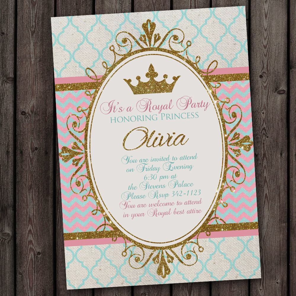 Best ideas about Royal Birthday Invitations
. Save or Pin Princess Invitation Royal Party Gold Elegant with FREE Now.