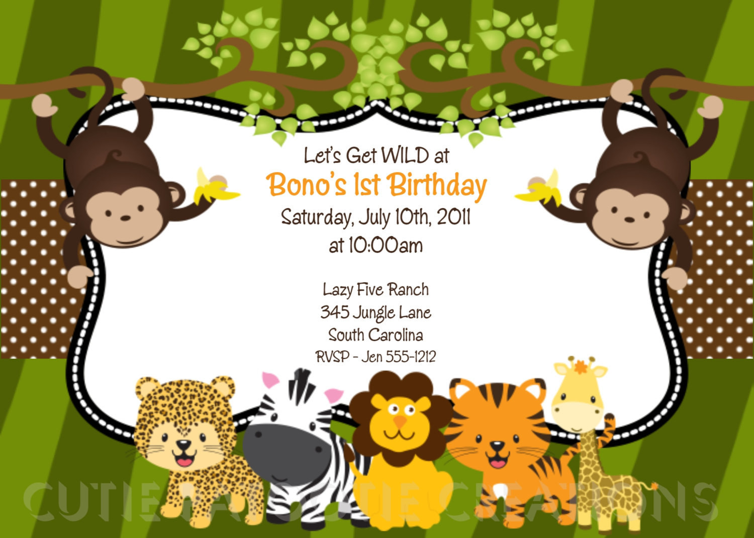 Best ideas about Safari Birthday Invitations
. Save or Pin Jungle Safari Birthday Invitation Printable or Printed Now.