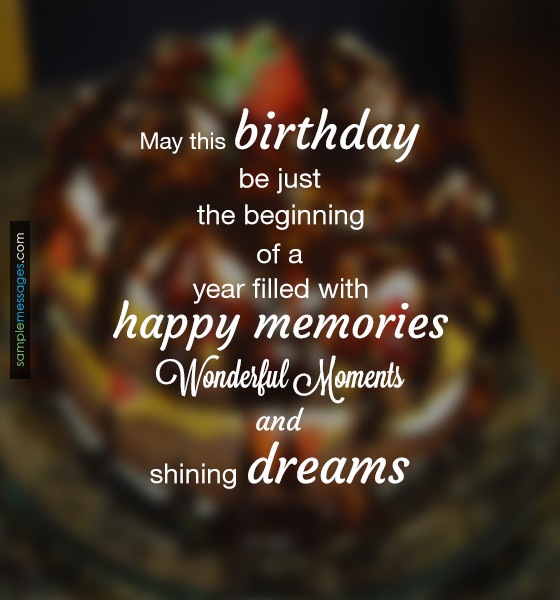 Best ideas about Sample Birthday Wishes
. Save or Pin 30 Best Birthday Wishes Messages Now.