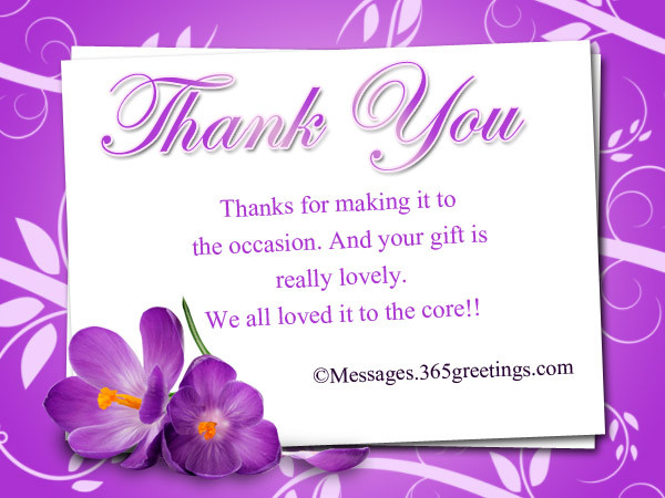 Best ideas about Sample Thank You Notes For Birthday Gifts
. Save or Pin Thank You Messages For Gifts 365greetings Now.