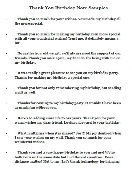 Best ideas about Sample Thank You Notes For Birthday Gifts
. Save or Pin Download Thank You Notes and Messages for Birthday Wishes Now.