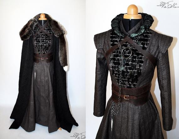 Best ideas about Sansa Stark Costume DIY
. Save or Pin Sansa Stark Season 7 Game of Thrones Feather Gown Costume Now.