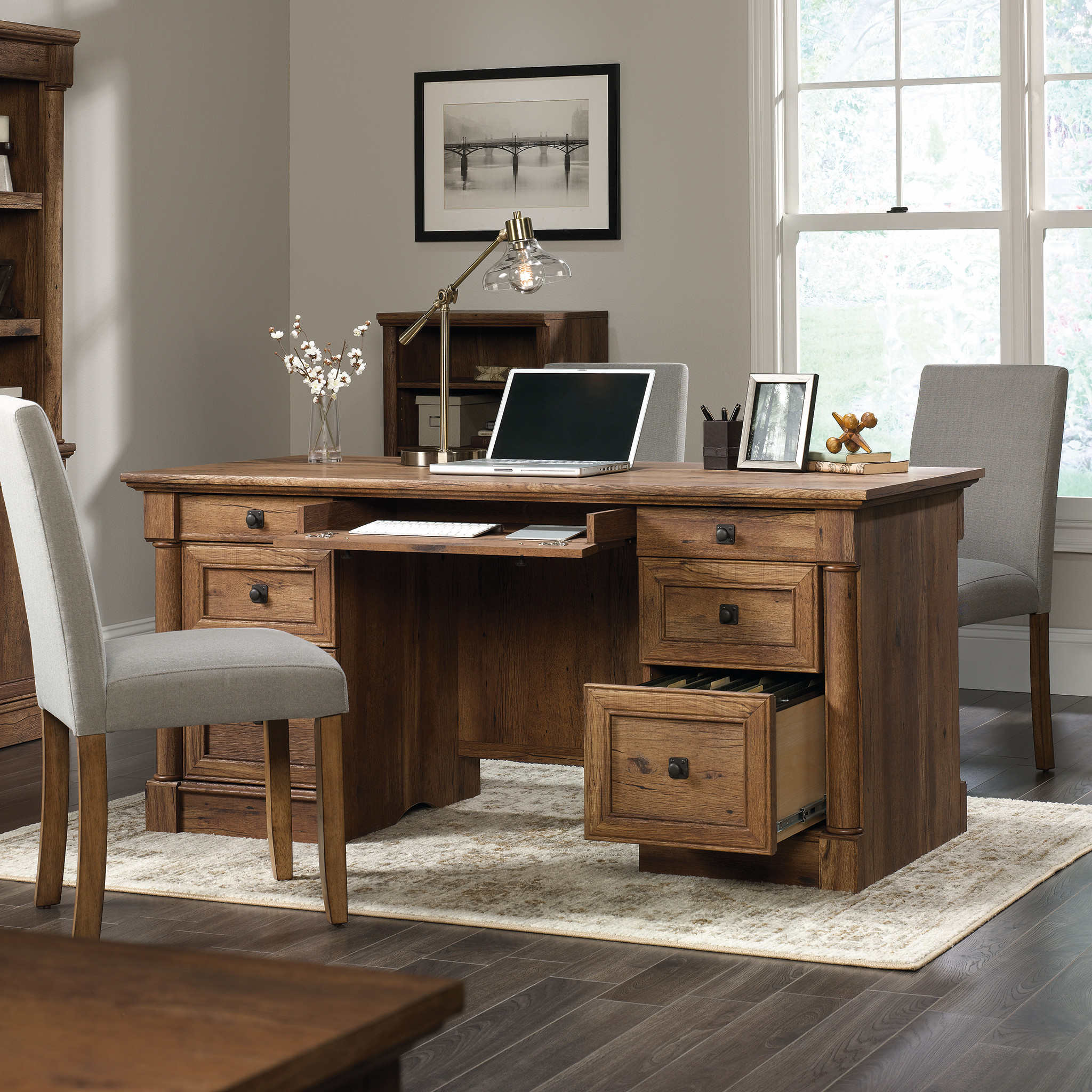 Best ideas about Sauder Office Furniture
. Save or Pin Sauder Palladia Executive Desk Now.