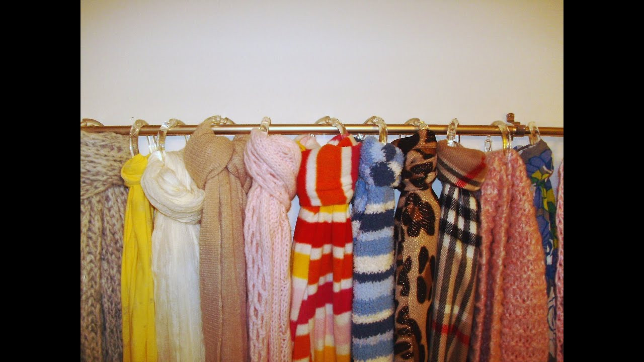 Best ideas about Scarf Organizer DIY
. Save or Pin DIY How to Make a Scarf Organizer for Under $7 Now.