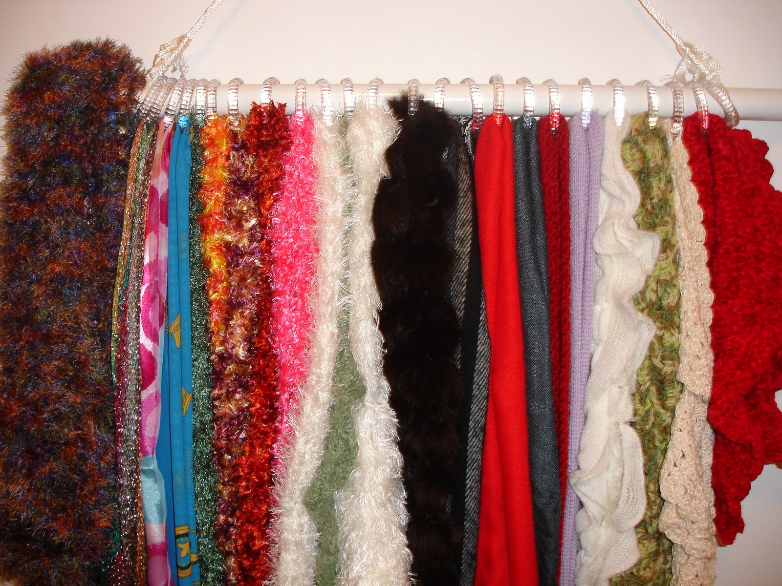 Best ideas about Scarf Organizer DIY
. Save or Pin Shing ♥ DIY Scarf Organizer Now.