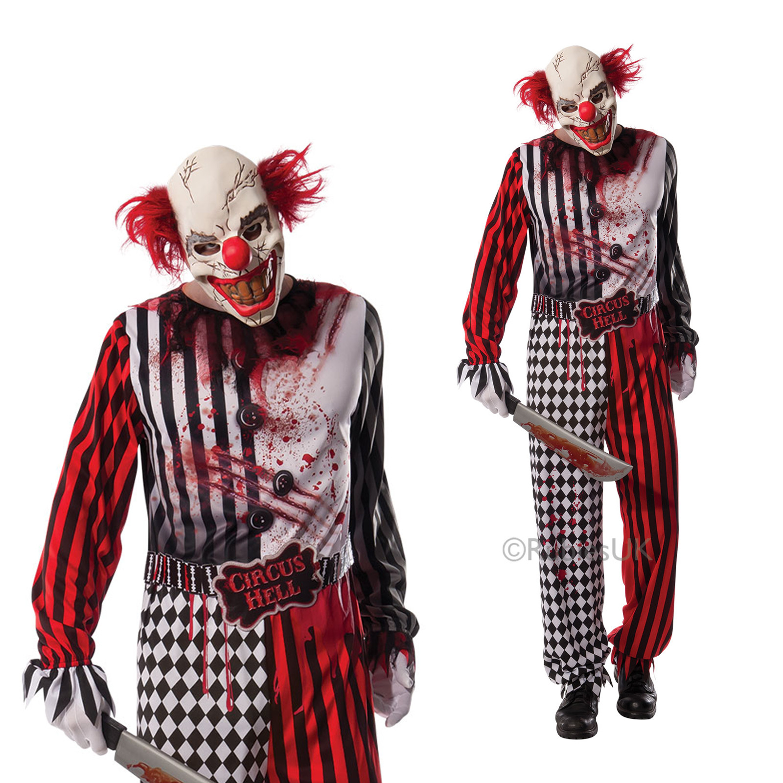 Best ideas about Scary DIY Costumes
. Save or Pin Adults Evil Clown Fancy Dress Costume Circus Hell Scary Now.
