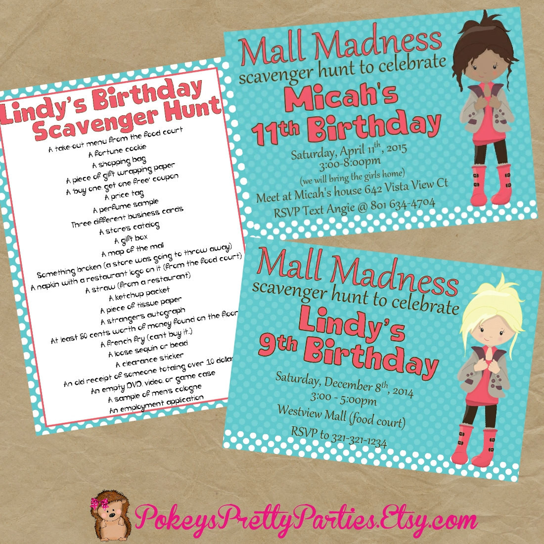 Best ideas about Scavenger Hunt Birthday Party
. Save or Pin Mall Scavenger Hunt Birthday Party Invitation Invite Now.