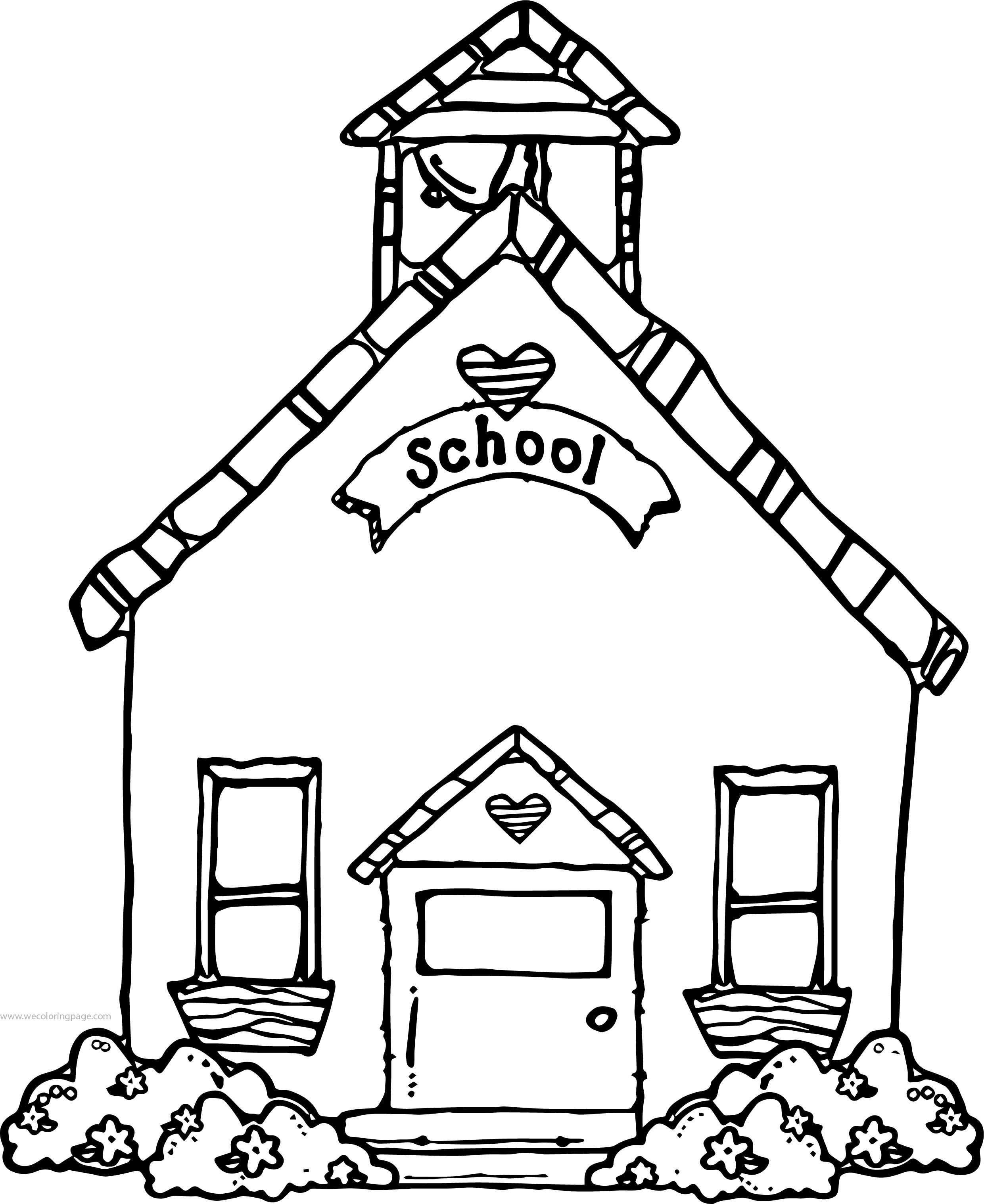 Best ideas about School House Coloring Pages
. Save or Pin School House Clipart Free Coloring Page Now.