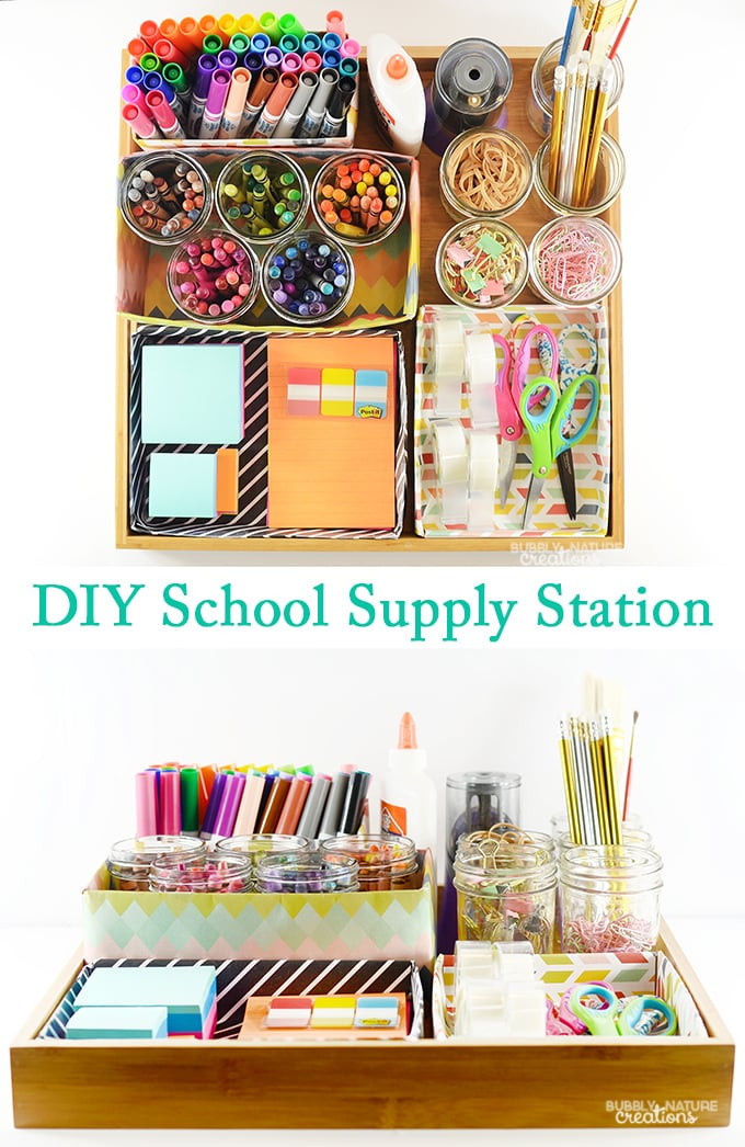 Best ideas about School Supply DIY
. Save or Pin DIY School Supply Station Sprinkle Some Fun Now.