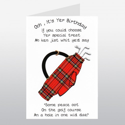 Best ideas about Scottish Birthday Wishes
. Save or Pin Happy Birthday Golf Scottish Birthday Card Now.