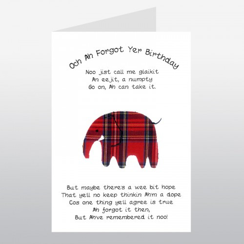 Best ideas about Scottish Birthday Wishes
. Save or Pin Scottish Birthday Card Elephant Belated WWBI47 Now.