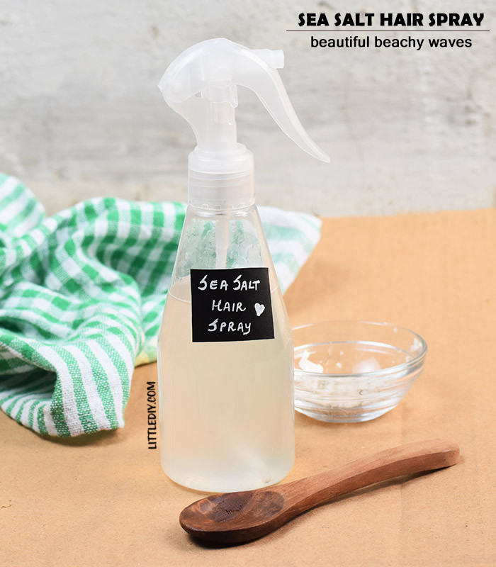 Best ideas about Sea Salt Hair Spray DIY
. Save or Pin HOMEMADE SEA SALT HAIR SPRAY for beachy waves Little DIY Now.