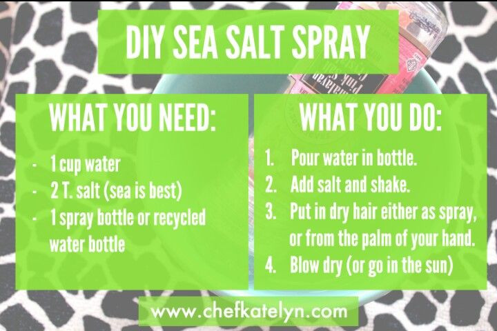 Best ideas about Sea Salt Spray DIY
. Save or Pin DIY Sea Salt Hair Spray Be Girly Now.