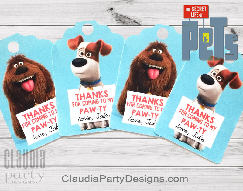 Best ideas about Secret Life Of Pets Birthday Party
. Save or Pin Secret Life of Pets Favor Tags Secret Life Pets Party Now.
